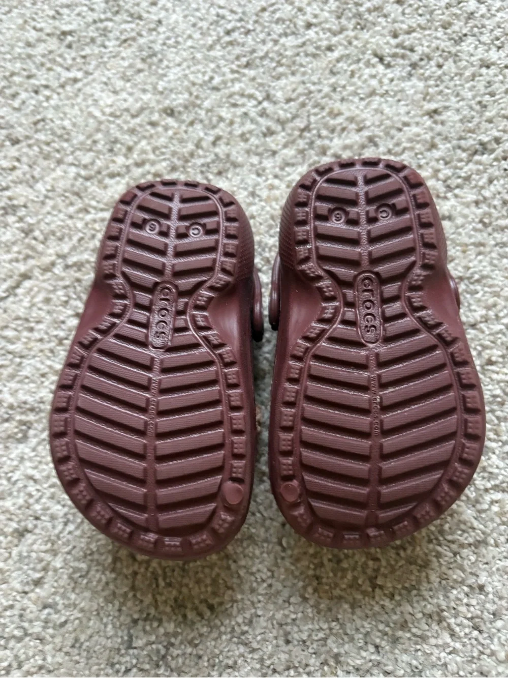 Crocs Faux Shearling Lined Bear Clog Toddler Size C6 Brown